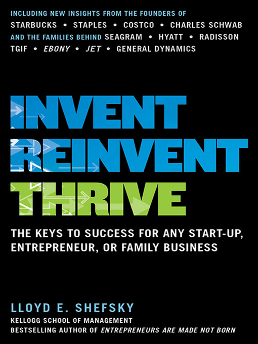 Title details for Invent, Reinvent, Thrive by Lloyd E. Shefsky - Wait list